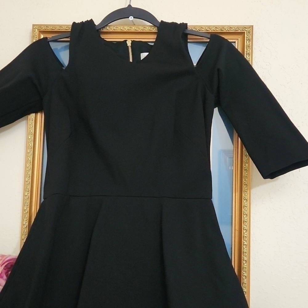Eliza J  Elegant Little Black Sheath Dress  Formal Party Wedding Guest Old Money - Picture 7 of 13